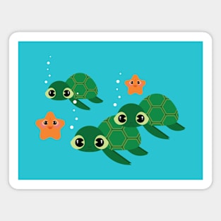 Sea Turtles and Friends Magnet